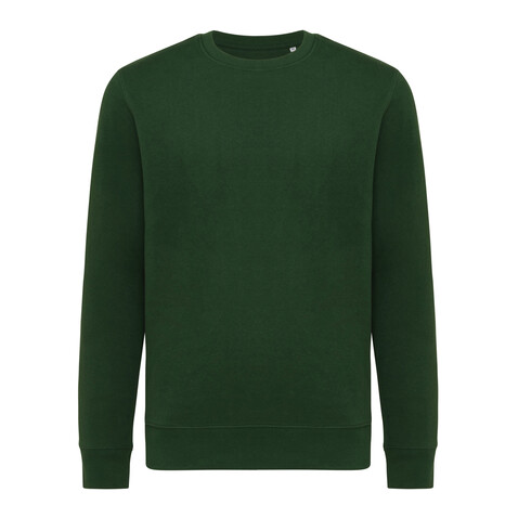IQONIQ Etosha Lightweight Sweater aus recycelter Baumwolle forest green bedrucken, Art.-Nr. T9303.005.S