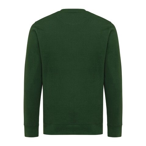 IQONIQ Etosha Lightweight Sweater aus recycelter Baumwolle forest green bedrucken, Art.-Nr. T9303.005.S