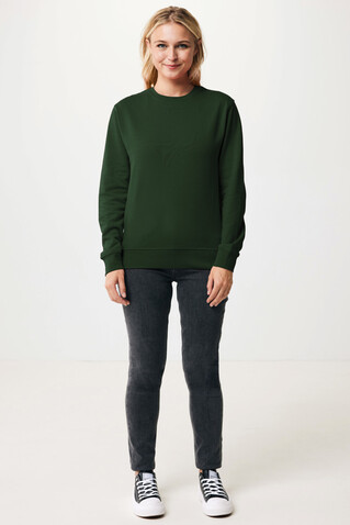 IQONIQ Etosha Lightweight Sweater aus recycelter Baumwolle forest green bedrucken, Art.-Nr. T9303.005.S