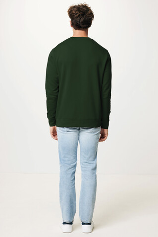 IQONIQ Etosha Lightweight Sweater aus recycelter Baumwolle forest green bedrucken, Art.-Nr. T9303.005.S