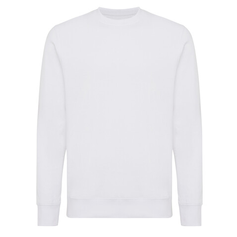 IQONIQ Etosha Lightweight Sweater aus recycelter Baumwolle recycled white bedrucken, Art.-Nr. T9303.004.L