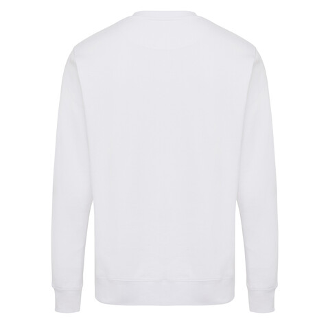 IQONIQ Etosha Lightweight Sweater aus recycelter Baumwolle recycled white bedrucken, Art.-Nr. T9303.004.L
