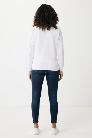 IQONIQ Etosha Lightweight Sweater aus recycelter Baumwolle recycled white bedrucken, Art.-Nr. T9303.004.L