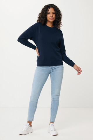 IQONIQ Etosha Lightweight Sweater aus recycelter Baumwolle navy blau bedrucken, Art.-Nr. T9303.002.XXL IQONIQ Etosha Lightweight Sweater aus recycelter Baumwolle navy blau bedrucken, Art.-Nr. T9303.002.XXL