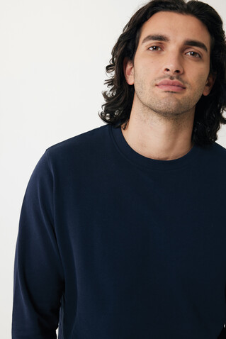 IQONIQ Etosha Lightweight Sweater aus recycelter Baumwolle navy blau bedrucken, Art.-Nr. T9303.002.XXL IQONIQ Etosha Lightweight Sweater aus recycelter Baumwolle navy blau bedrucken, Art.-Nr. T9303.002.XXL