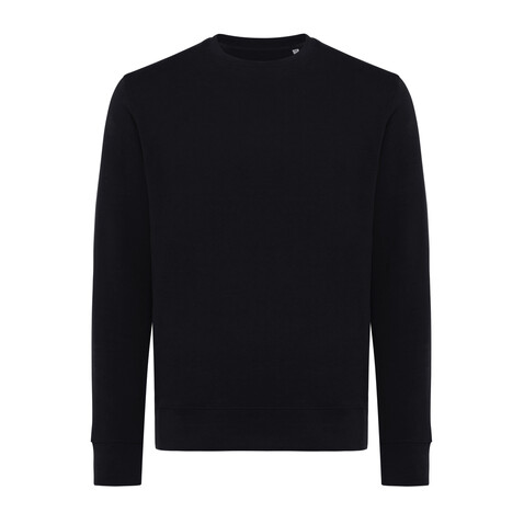 IQONIQ Etosha Lightweight Sweater aus recycelter Baumwolle schwarz bedrucken, Art.-Nr. T9303.001.XXXL