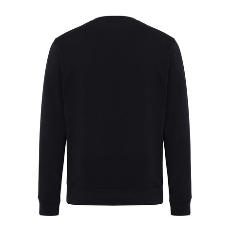 IQONIQ Etosha Lightweight Sweater aus recycelter Baumwolle schwarz bedrucken, Art.-Nr. T9303.001.XXXL