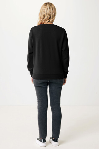 IQONIQ Etosha Lightweight Sweater aus recycelter Baumwolle schwarz bedrucken, Art.-Nr. T9303.001.XXXL
