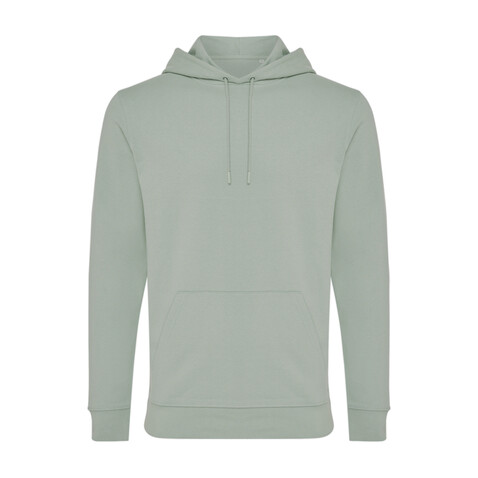 IQONIQ Jasper Hoodie aus recycelter Baumwolle Iceberg green bedrucken, Art.-Nr. T9400.023.XXXL