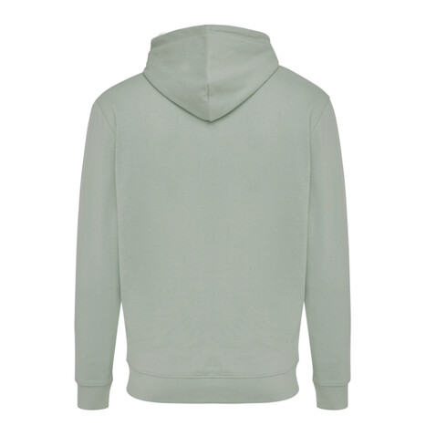 IQONIQ Jasper Hoodie aus recycelter Baumwolle Iceberg green bedrucken, Art.-Nr. T9400.023.XXXL