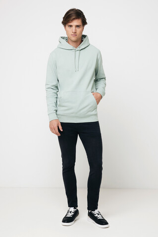 IQONIQ Jasper Hoodie aus recycelter Baumwolle Iceberg green bedrucken, Art.-Nr. T9400.023.XXXL