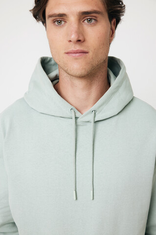IQONIQ Jasper Hoodie aus recycelter Baumwolle Iceberg green bedrucken, Art.-Nr. T9400.023.XXXL
