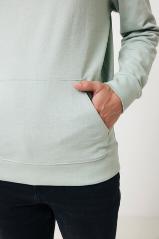 IQONIQ Jasper Hoodie aus recycelter Baumwolle Iceberg green bedrucken, Art.-Nr. T9400.023.XXXL