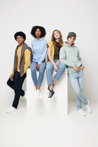 IQONIQ Jasper Hoodie aus recycelter Baumwolle ochre yellow bedrucken, Art.-Nr. T9400.021.XXXL IQONIQ Jasper Hoodie aus recycelter Baumwolle ochre yellow bedrucken, Art.-Nr. T9400.021.XXXL