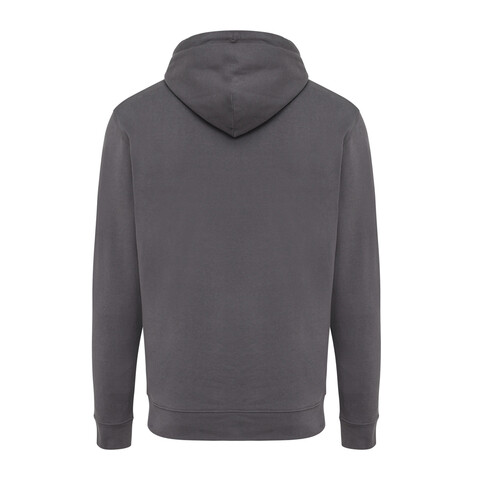 IQONIQ Jasper Hoodie aus recycelter Baumwolle anthrazit bedrucken, Art.-Nr. T9400.019.S