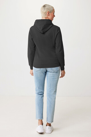 IQONIQ Jasper Hoodie aus recycelter Baumwolle anthrazit bedrucken, Art.-Nr. T9400.019.S
