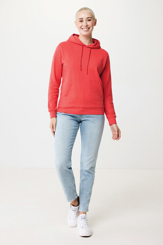 IQONIQ Jasper Hoodie aus recycelter Baumwolle luscious red bedrucken, Art.-Nr. T9400.008.S