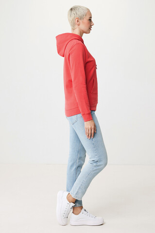 IQONIQ Jasper Hoodie aus recycelter Baumwolle luscious red bedrucken, Art.-Nr. T9400.008.S