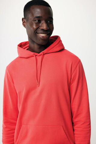 IQONIQ Jasper Hoodie aus recycelter Baumwolle luscious red bedrucken, Art.-Nr. T9400.008.S
