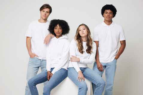 IQONIQ Jasper Hoodie aus recycelter Baumwolle recycled white bedrucken, Art.-Nr. T9400.004.XL IQONIQ Jasper Hoodie aus recycelter Baumwolle recycled white bedrucken, Art.-Nr. T9400.004.XL