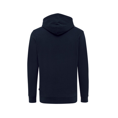 IQONIQ Jasper Hoodie aus recycelter Baumwolle navy blau bedrucken, Art.-Nr. T9400.002.L