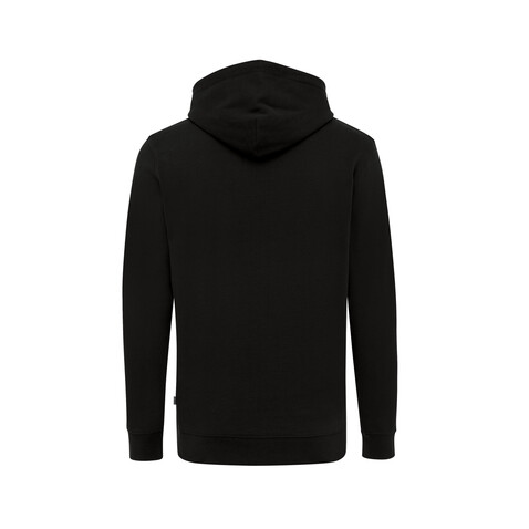 IQONIQ Jasper Hoodie aus recycelter Baumwolle schwarz bedrucken, Art.-Nr. T9400.001.4XL