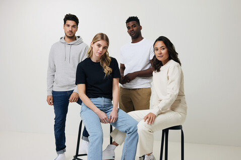 IQONIQ Torres ungefärbter Hoodie aus recycelter Baumwolle natural raw bedrucken, Art.-Nr. T9401.018.5XL