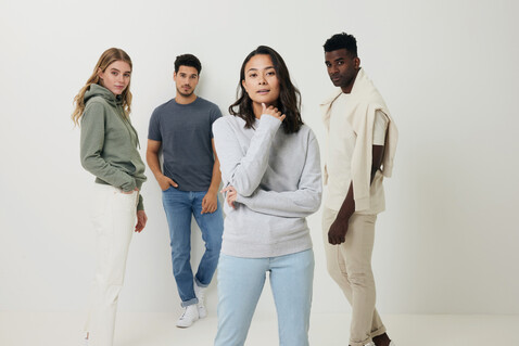 IQONIQ Torres ungefärbter Hoodie aus recycelter Baumwolle natural raw bedrucken, Art.-Nr. T9401.018.5XL
