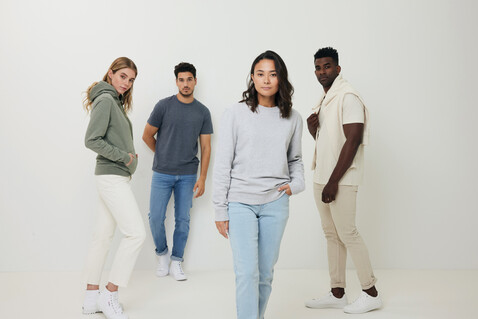 IQONIQ Torres ungefärbter Hoodie aus recycelter Baumwolle natural raw bedrucken, Art.-Nr. T9401.018.5XL