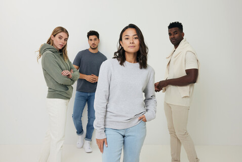 IQONIQ Torres ungefärbter Hoodie aus recycelter Baumwolle natural raw bedrucken, Art.-Nr. T9401.018.5XL