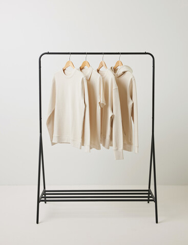 IQONIQ Torres ungefärbter Hoodie aus recycelter Baumwolle natural raw bedrucken, Art.-Nr. T9401.018.5XL