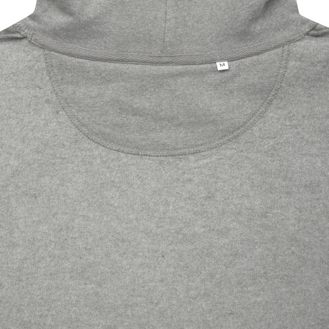 IQONIQ Torres ungefärbter Hoodie aus recycelter Baumwolle heather grey bedrucken, Art.-Nr. T9401.013.XL