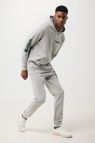 IQONIQ Torres ungefärbter Hoodie aus recycelter Baumwolle heather grey bedrucken, Art.-Nr. T9401.013.XL