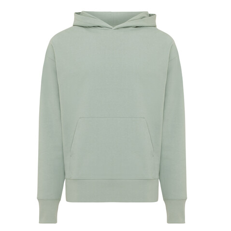 IQONIQ Yoho Relax-Hoodie aus recycelter Baumwolle Iceberg green bedrucken, Art.-Nr. T9402.023.XXL