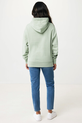 IQONIQ Yoho Relax-Hoodie aus recycelter Baumwolle Iceberg green bedrucken, Art.-Nr. T9402.023.XXL