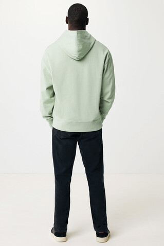 IQONIQ Yoho Relax-Hoodie aus recycelter Baumwolle Iceberg green bedrucken, Art.-Nr. T9402.023.XXL