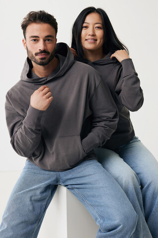 IQONIQ Yoho Relax-Hoodie aus recycelter Baumwolle anthrazit bedrucken, Art.-Nr. T9402.019.XS IQONIQ Yoho Relax-Hoodie aus recycelter Baumwolle anthrazit bedrucken, Art.-Nr. T9402.019.XS