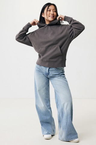 IQONIQ Yoho Relax-Hoodie aus recycelter Baumwolle anthrazit bedrucken, Art.-Nr. T9402.019.XS IQONIQ Yoho Relax-Hoodie aus recycelter Baumwolle anthrazit bedrucken, Art.-Nr. T9402.019.XS