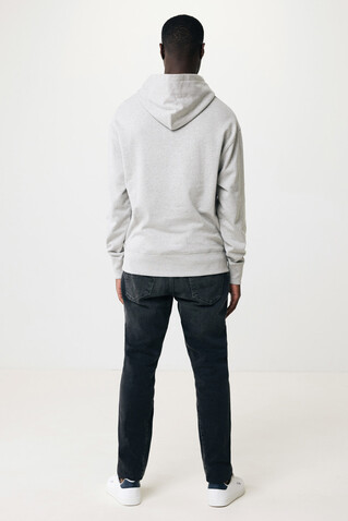 IQONIQ Yoho Relax-Hoodie aus recycelter Baumwolle heather grey bedrucken, Art.-Nr. T9402.013.XS