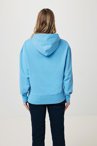 IQONIQ Yoho Relax-Hoodie aus recycelter Baumwolle tranquil blue bedrucken, Art.-Nr. T9402.010.XXXL