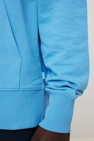 IQONIQ Yoho Relax-Hoodie aus recycelter Baumwolle tranquil blue bedrucken, Art.-Nr. T9402.010.XXXL