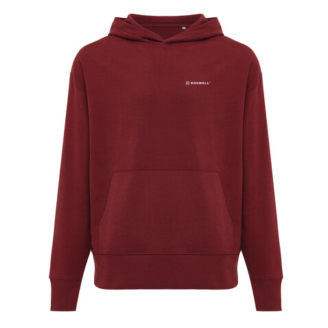 IQONIQ Yoho Relax-Hoodie aus recycelter Baumwolle burgunderrot bedrucken, Art.-Nr. T9402.007.M IQONIQ Yoho Relax-Hoodie aus recycelter Baumwolle burgunderrot bedrucken, Art.-Nr. T9402.007.M