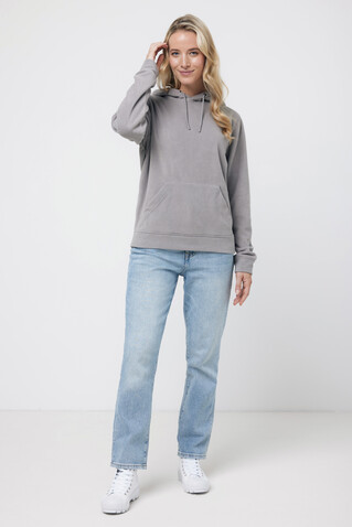 IQONIQ Trivor Mikrofleece-Kapuzen-Pulli aus recyc. Polyester storm grey bedrucken, Art.-Nr. T9403.027.L