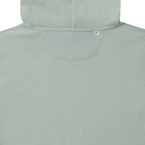 IQONIQ Trivor Mikrofleece-Kapuzen-Pulli aus recyc. Polyester Iceberg green bedrucken, Art.-Nr. T9403.023.XXL