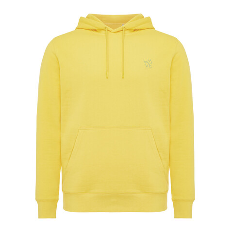 IQONIQ Rila Lightweight Hoodie aus recycelter Baumwolle gelb bedrucken, Art.-Nr. T9404.045.XXS IQONIQ Rila Lightweight Hoodie aus recycelter Baumwolle gelb bedrucken, Art.-Nr. T9404.045.XXS