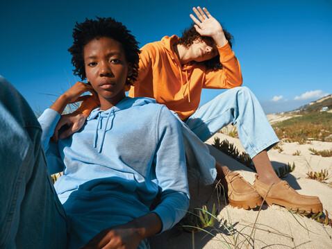 IQONIQ Rila Lightweight Hoodie aus recycelter Baumwolle orange bedrucken, Art.-Nr. T9404.044.XXXL