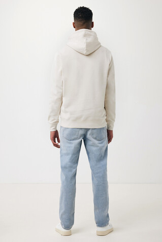 IQONIQ Rila Lightweight Hoodie aus recycelter Baumwolle ivory white bedrucken, Art.-Nr. T9404.040.XS