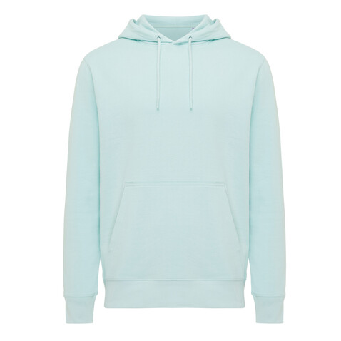 IQONIQ Rila Lightweight Hoodie aus recycelter Baumwolle crushed mint bedrucken, Art.-Nr. T9404.037.XL
