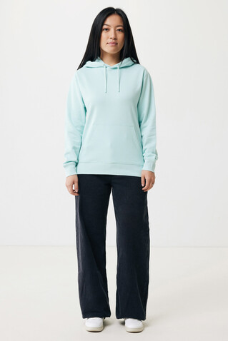 IQONIQ Rila Lightweight Hoodie aus recycelter Baumwolle crushed mint bedrucken, Art.-Nr. T9404.037.XL