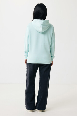 IQONIQ Rila Lightweight Hoodie aus recycelter Baumwolle crushed mint bedrucken, Art.-Nr. T9404.037.XL